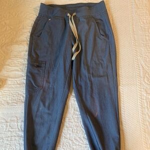 Figs Jogger scrub Pants S/P in Heather Denim